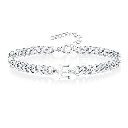 Letter 304 Stainless Steel Link Bracelets FS-WG7830E-29-1