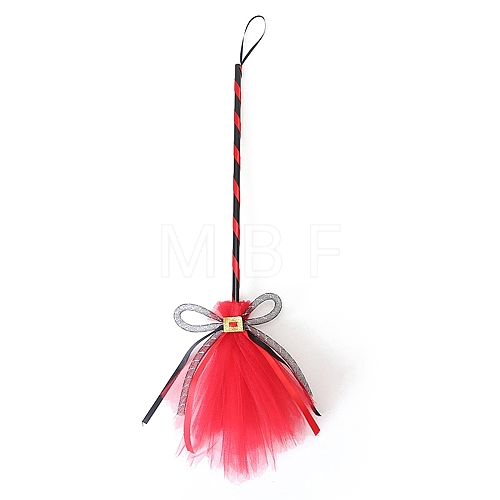 Halloween Witch Broom Ornament PW-WG20721-03-1