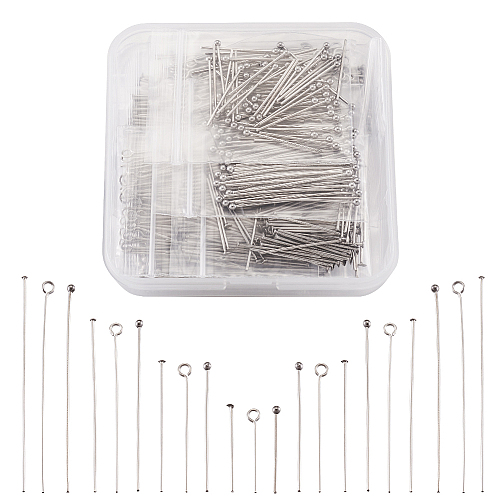 304 Stainless Steel Ball Head Pins & Eye Pins & Head Pins STAS-TA0004-23P-1