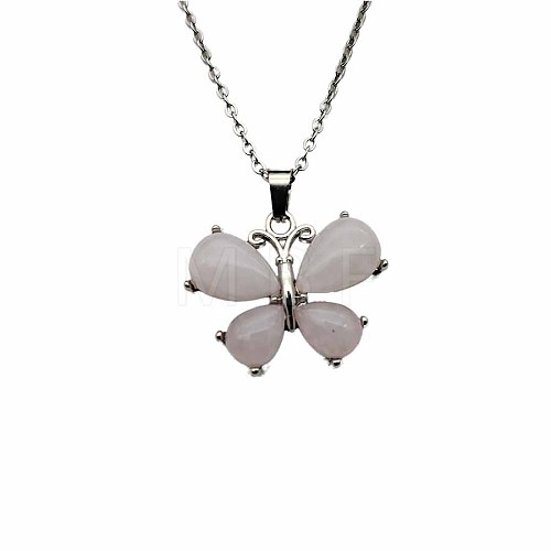 Crystal Butterfly Necklace Pendant Fashion Ornament Minimalist Pendant AM7436-7-1