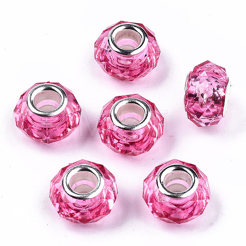 Transparent Resin European Beads RPDL-T003-003-B12-1