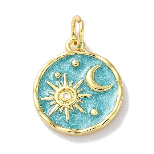 Rack Plated Brass Enamel Pendants X-KK-Z039-02A-1