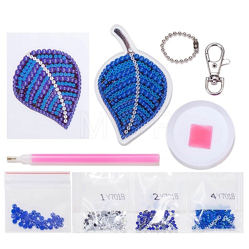 DIY Diamond Painting Keychain Kits DIAM-PW0010-70S-1