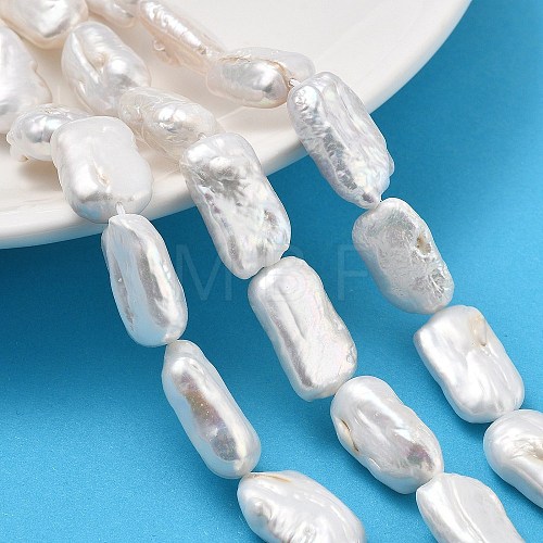 Natural Baroque Keshi Pearl Beads Strands PEAR-P064-01D-04A-1