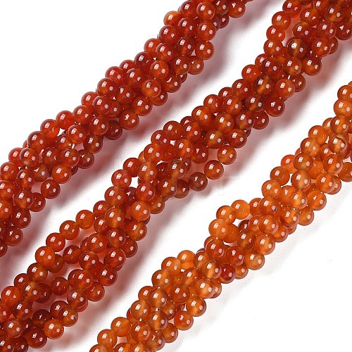 Natural Carnelian Beads Strands X-G-G0003-C06-1