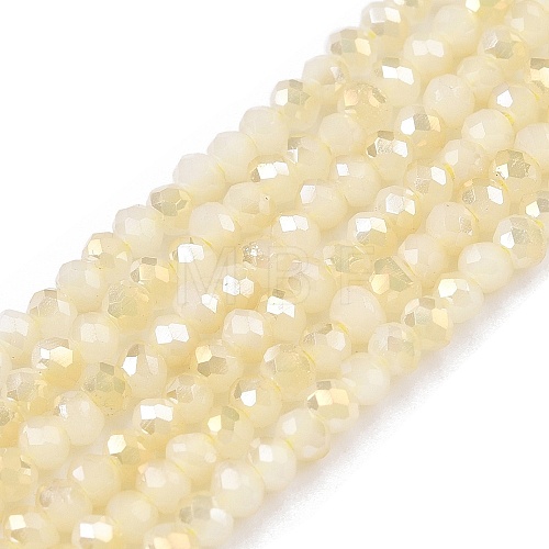 Electroplate Glass Beads Strands EGLA-T021-03M-1