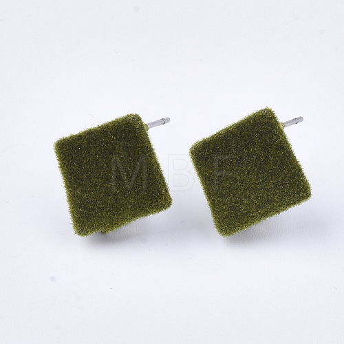 Flocky Iron Stud Earring Findings IFIN-S704-36B-1
