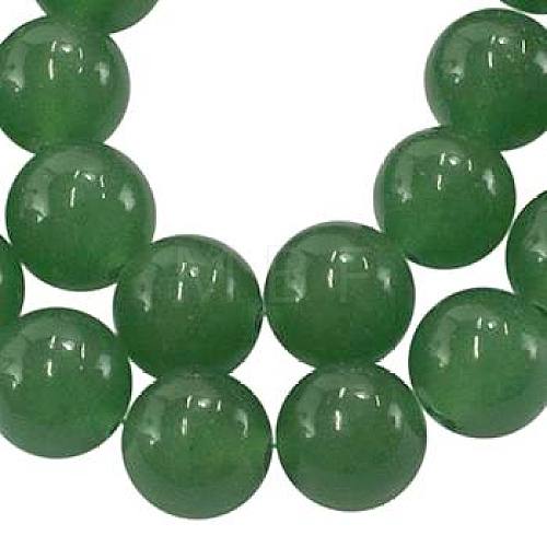 Natural Dyed White Jade Beads Strands X-JBR10-10mm-1