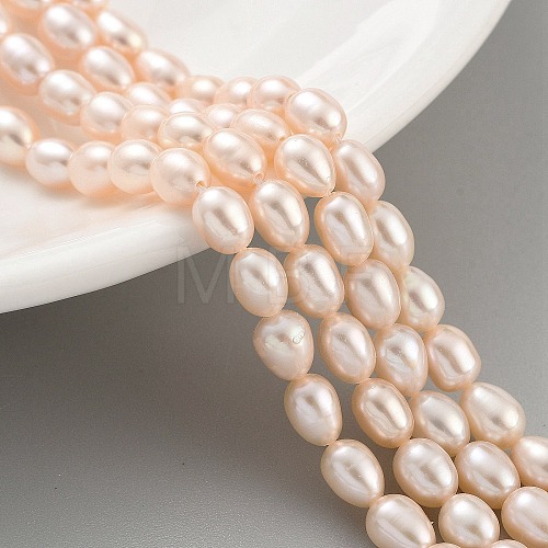 Natural Cultured Freshwater Pearl Beads Strands PEAR-P062-06G-1