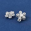 Brass Micro Pave Cubic Zirconia Charms KK-C155-04S-01-3
