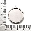 304 Stainless Steel Pendant Cabochon Settings X-STAS-S181-02P-B-3