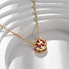 Brass Pave Cubic Zirconia Birth Stone Constellation Pendant Cable Chain Necklaces NJEW-D334-01G-05-1