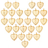 1Bag Brass Initial Pendants KK-BBC0026-11-1