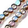Electroplated Transparent Glass Beads Strands GL-CBA98F0-06B-01-1
