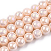 Electroplate Opaque Glass Beads Strands X-GLAA-T032-P10mm-AB09-1