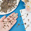 200Pcs 10 Styles Tibetan Style Alloy Pendants FIND-AR0004-31-3