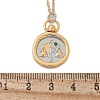 Brass Twelve Constellations Tarot Pendant Necklaces NJEW-Q006-01I-G-3