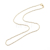 Brass Ball and Column Link Chains Necklace for Women NJEW-P265-01B-G-2