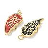 Brass Enamel Pendants KK-A293-02G-02-2