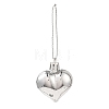 Valentine's Day Electroplate Plastic Heart Pendants Decorations KY-D020-02B-4