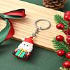 Christmas PVC Plastic Keychain KEYC-YW00088-02-1
