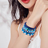 Handmade Polymer Clay Heishi Beads Stretch Bracelets Sets BJEW-JB05902-04-4