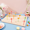 Rectangle Natural Wood Lollipop Display Stands ODIS-WH0030-54A-5