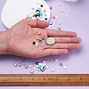 Craftdady 500Pcs 10 Colors 2-Hole Glass Seed Beads SEED-CD0001-02B-13