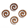 Natural Walnut Wood Pendants LS-X-WOOD-N011-018-2