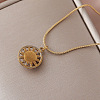Vintage European Style 304 Stainless Steel Enamel Red Flower Pendant Necklaces for Women WS4572-5