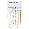 6 Pairs Alloy Earring Sets WGC7E5F-16-1