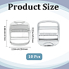 10Pcs Rectangle Alloy Buckles FIND-CY0002-23P-2