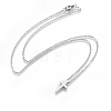 Non-Tarnish 304 Stainless Steel Pendant Necklaces NJEW-E141-42P-1