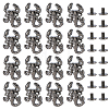 16Bags Scorpion Alloy with Iron Decorative Rivets BUTT-FH0001-035A-1