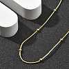 Brass Satellite Chains Necklaces for Women NJEW-D302-16G-2