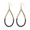 Glass & Plastic Beaded Dangle Earrings EJEW-JE05857-01-1