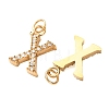 304 Stainless Steel with Crystal Rhinestone Charms RB-CBA5270-11G-X-2