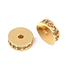 Brass Micro Pave Clear Cubic Zirconia Beads KK-H292-40G-2