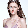 Plastic Butterfly Pendant Necklace & Bracelet & Dangle Leverback Earrings SJEW-AN0001-33-4