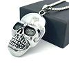 Punk Retro 304 Stainless Steel Skull Pendant Necklaces for Women Men SH9006-3