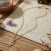 304 Stainless Steel Hollow Heart Hamsa Hand Pendant Cable Chain Necklaces for Women VC2540-2