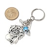 Alloy Lampwork Pendant Keychains KEYC-JKC01276-3