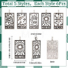 30Pcs 5 Style Tibetan Style Alloy Pendants FIND-SC0003-74-2