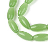 Imitation Jade Glass Beads Strands GLAA-T028-15J-04-3