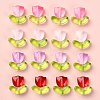 100Pcs 6 Colors Handmade Lampwork Beads LAMP-CJ0001-44-5