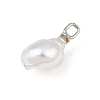 Brass & ABS Plastic Pearl Pendants PL-CBAEB37-01B-P-2