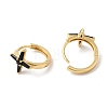 Cross Cubic Zirconia Cuff Earrings EJEW-G348-16G-02-2