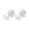 999 Fine Silver Stud Earrings for Women EJEW-S215-30S-07-1