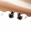 Stainless Steel Small Animal Stud Earrings for Women PW-WG5B49B-36-1