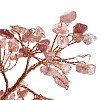 Natural Strawberry Quartz Chips & Agate Pedestal Display Decorations DJEW-A001-04B-3